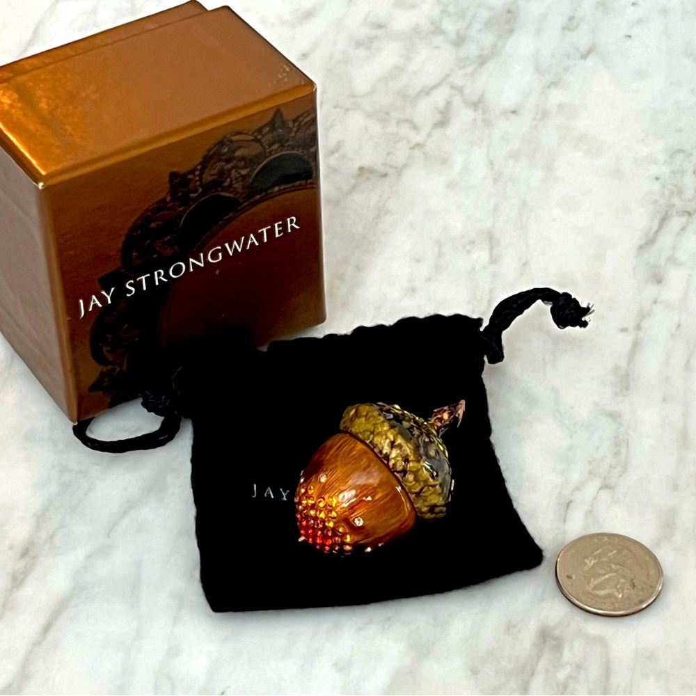 Jay Strongwater Acorn Trinket Box